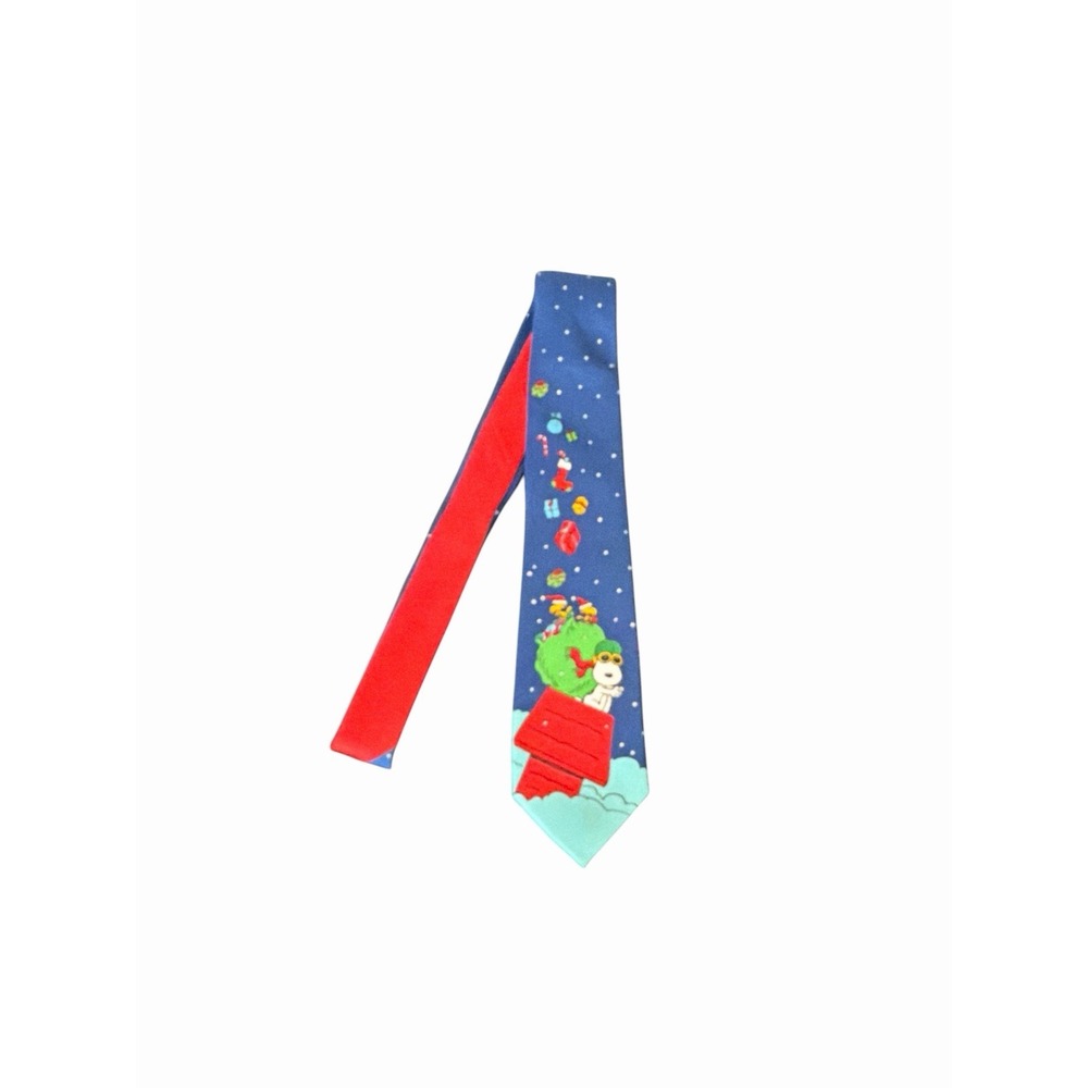 Peanuts Snoopy Christmas Neck Tie Holiday Party Festive Classic Character Gift